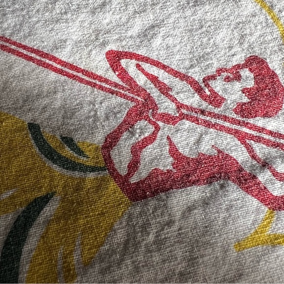 Vintage Print Hawaiian Hula Girl 100 Percent Cotton Table Cloth - Picture 5 of 7